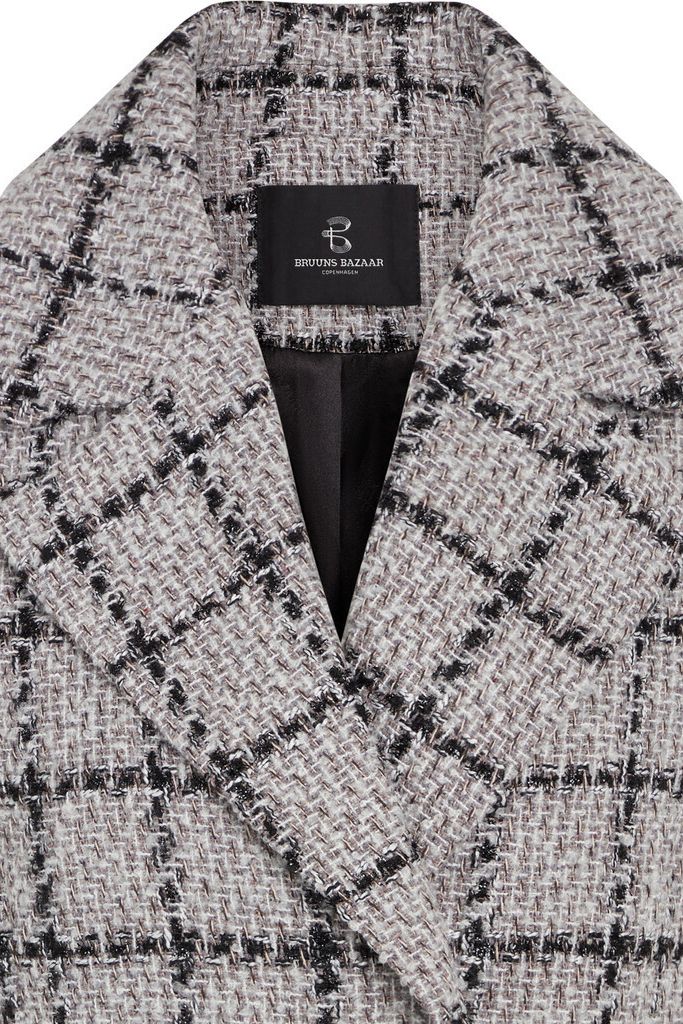 Bruuns Bazaar - Blazer - DoxaBBNanyas Short Blazer - Sand/Check