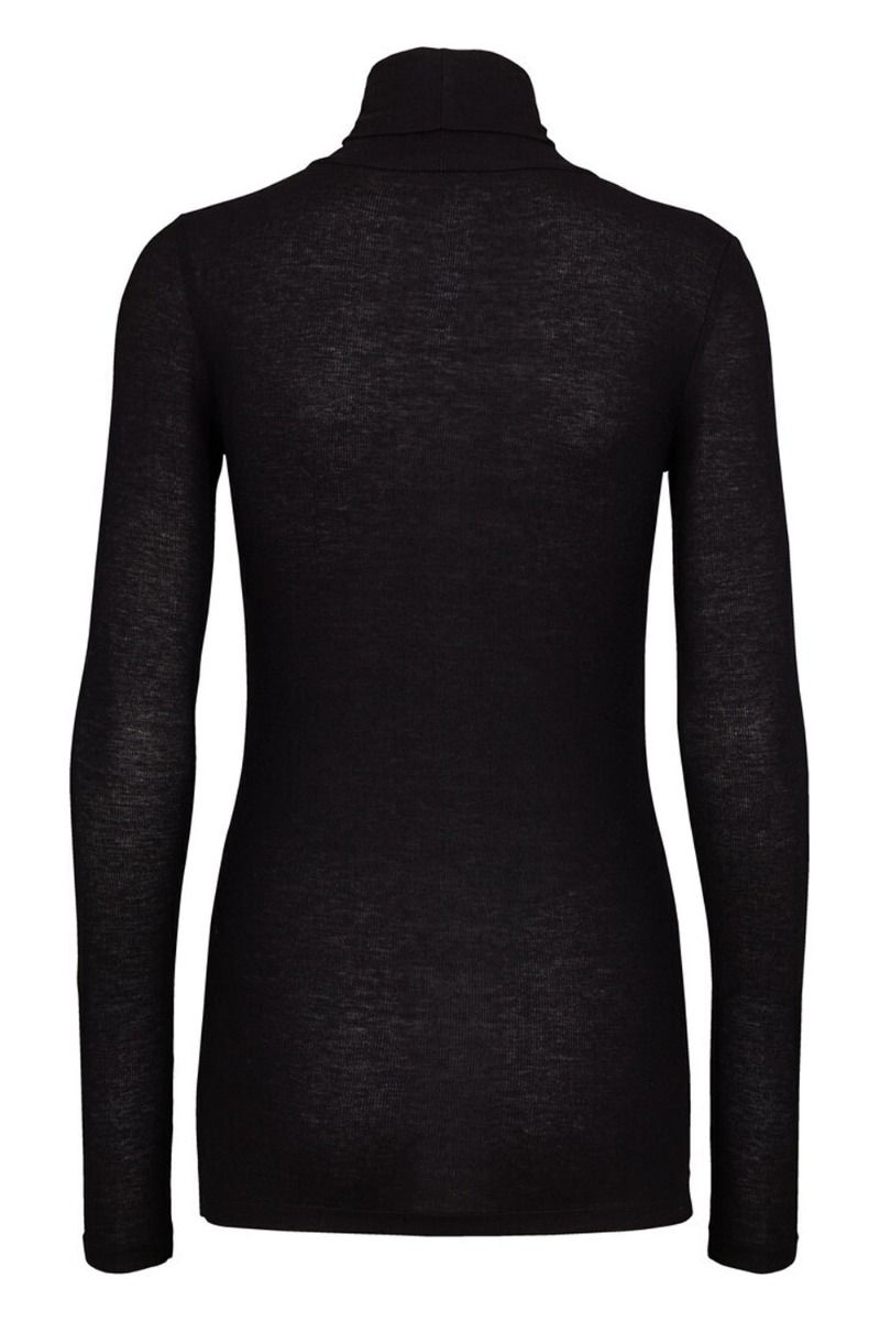 Bruuns Bazaar - Bluse - AngelaBB Roll Neck - Black