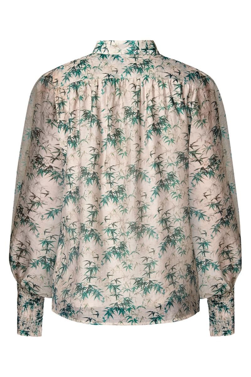 Bruuns Bazaar - Bluse - Boysen Omaira Blouse - Green Print