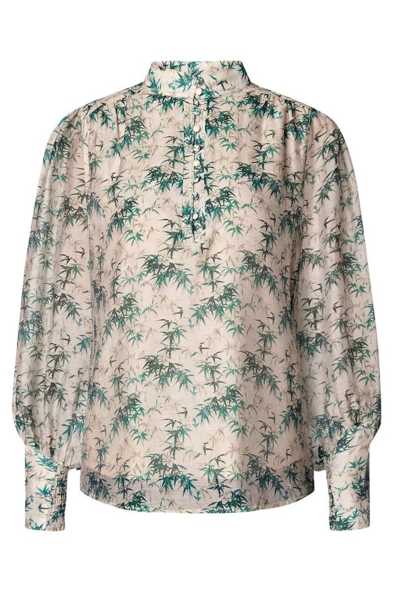 Bruuns Bazaar - Bluse - Boysen Omaira Blouse - Green Print