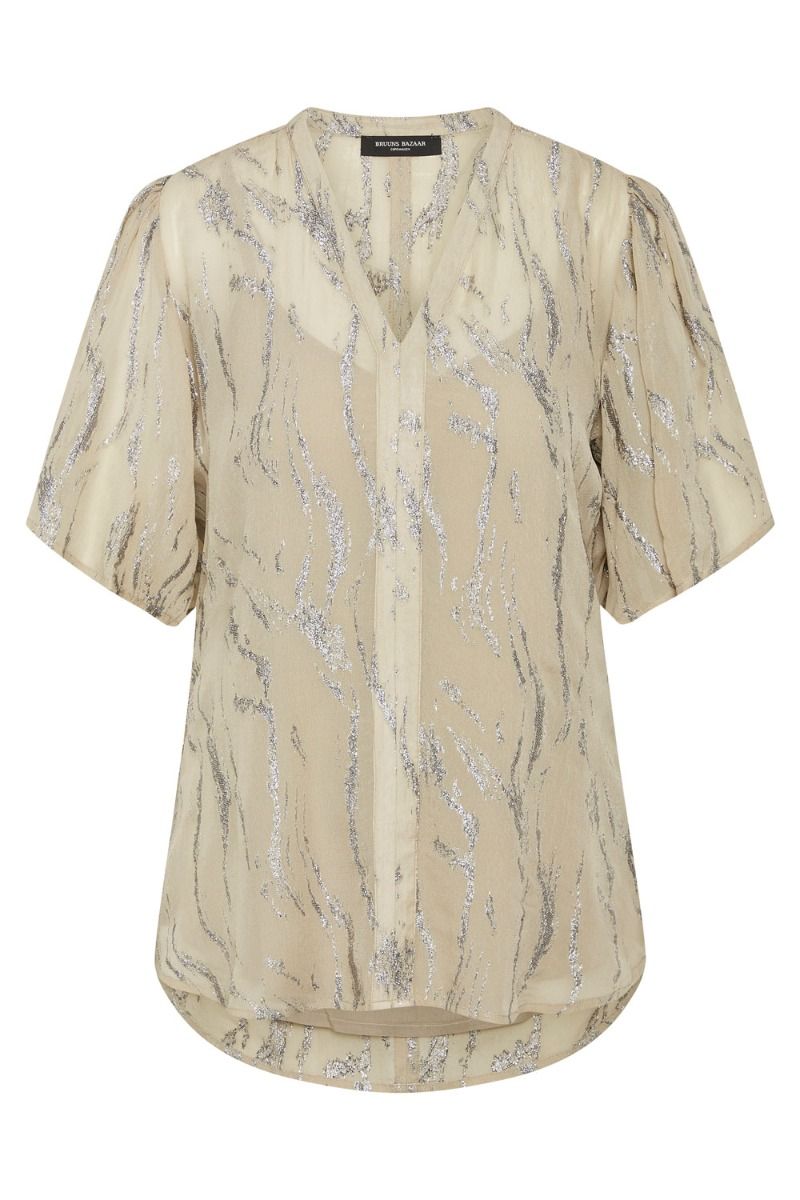 Bruuns Bazaar - Bluse - OdiaBB Majlys Blouse - Plaza Taupe
