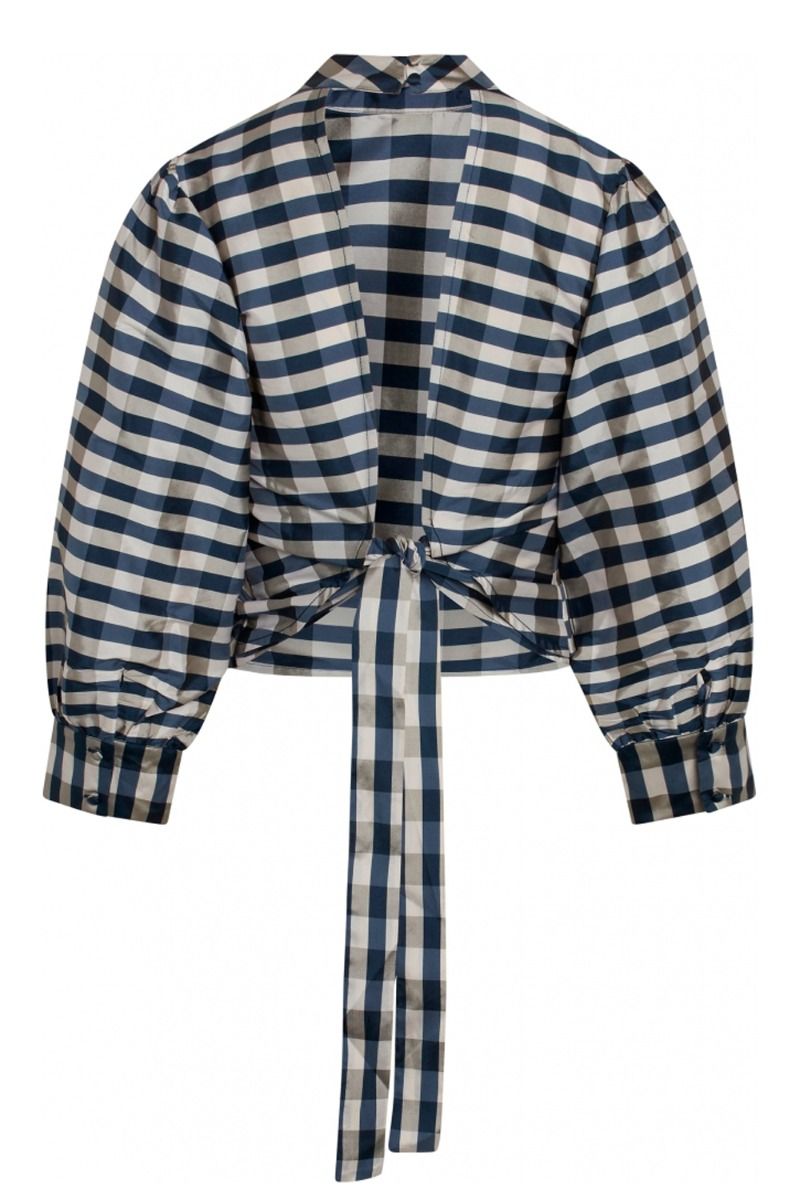 Bruuns Bazaar - Bluse - Parsley Madja Blouse - Blue Mix Check