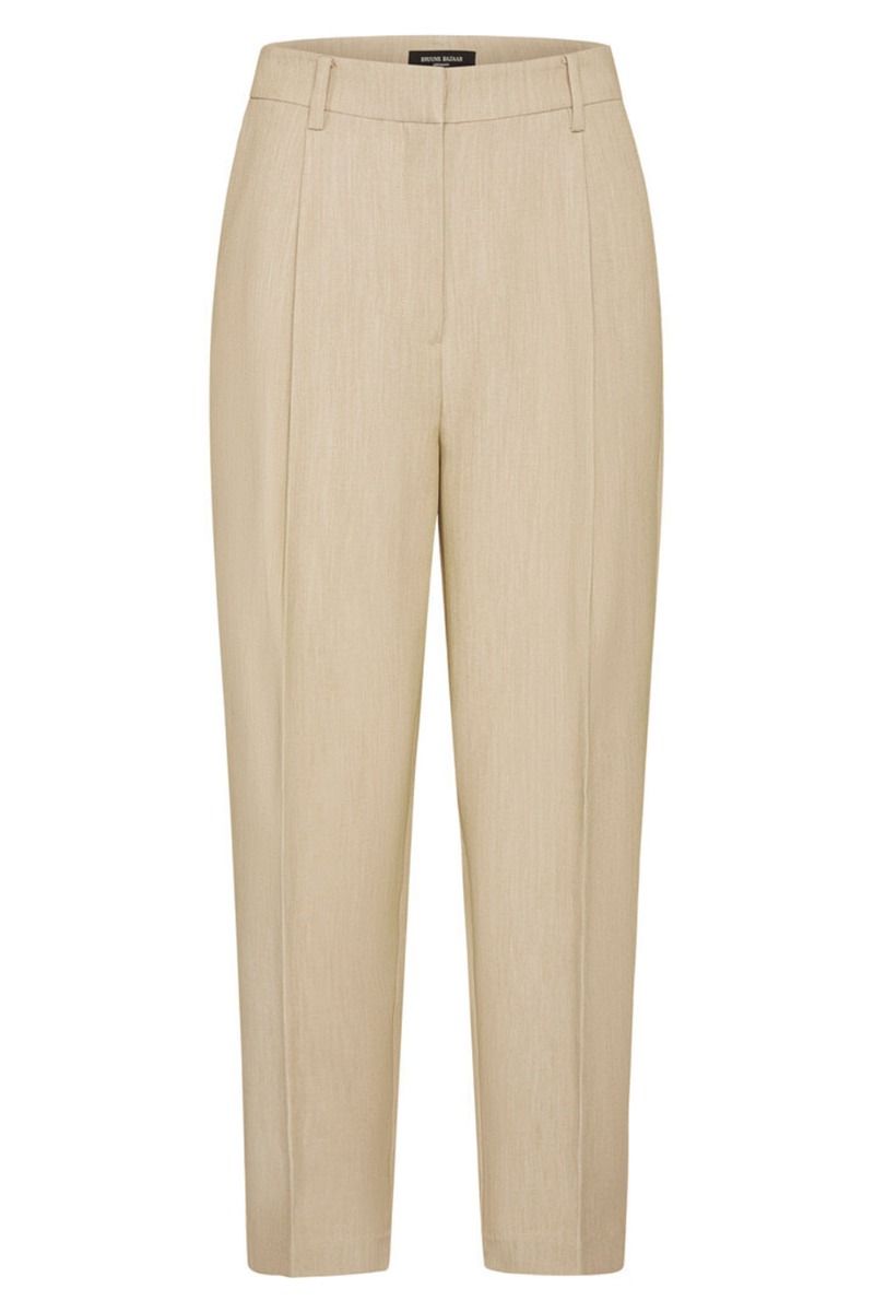 Bruuns Bazaar - Bukser - CindySus Dagny Pants - Beige Melange