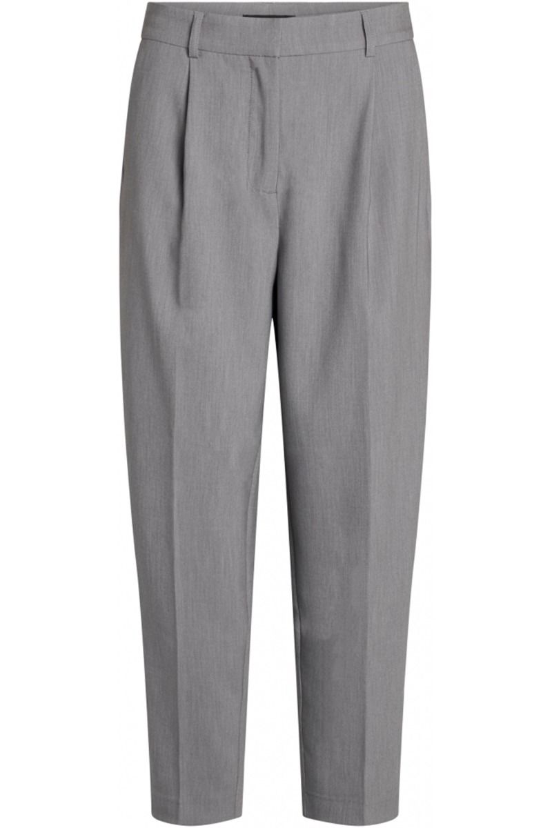 Bruuns Bazaar - Bukser - CindySus Dagny Pant - Grey Melange