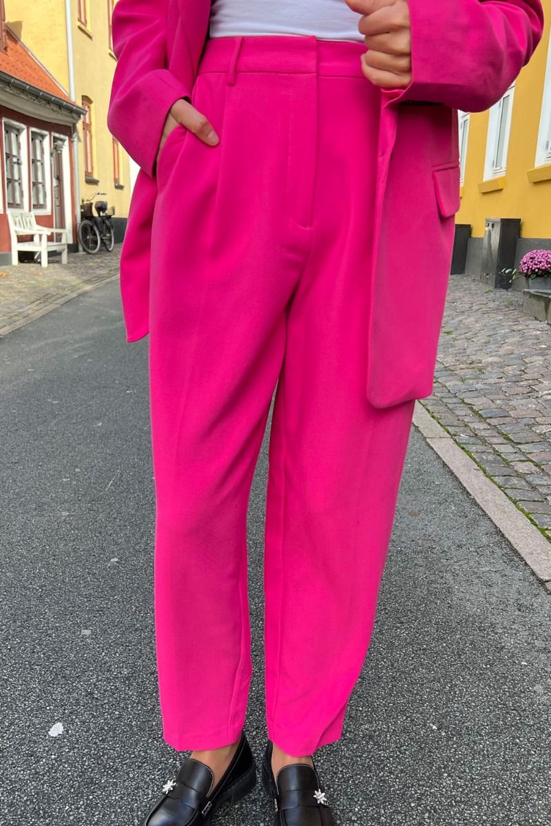 Bruuns Bazaar - Bukser -  CindySus Dagny Pants - Fuchsia Purple