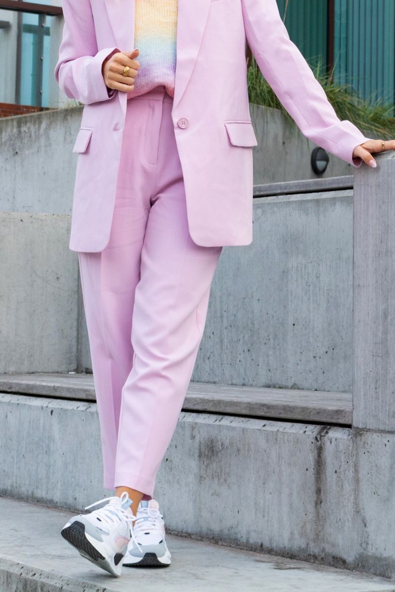 Bruuns Bazaar - Bukser - CindySus Dagny Pants - Pink Lavender