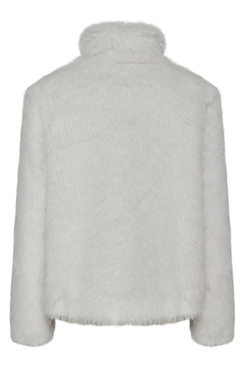 Bruuns Bazaar - Jakke - Erigeron Furry Jacket - Snow White