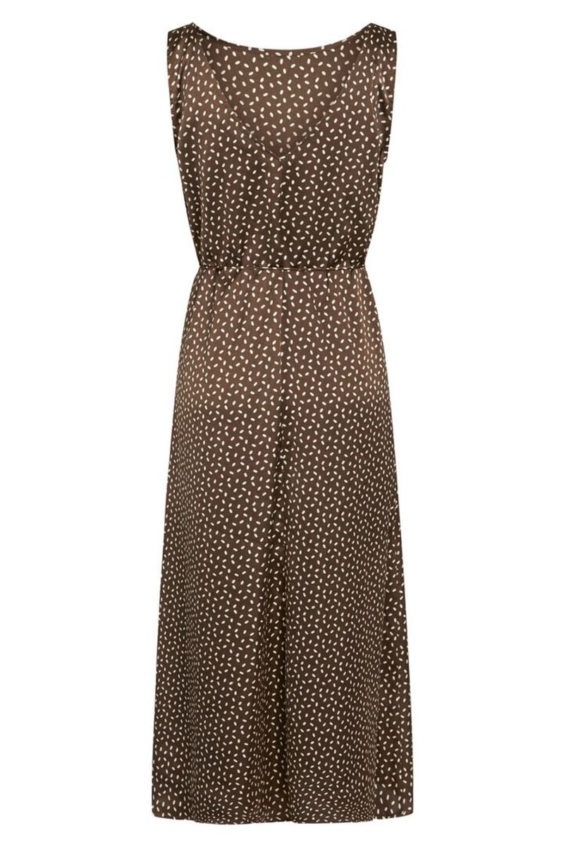 Bruuns Bazaar - Kjole - AcaciaBB Karola Dress - Brown/Cream Dot Print