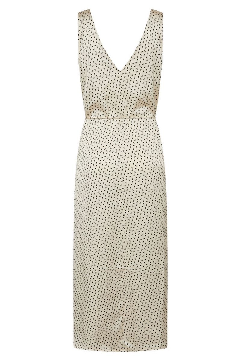 Bruuns Bazaar - Kjole - AcaciaBB Karola Dress - Cream/black dot print