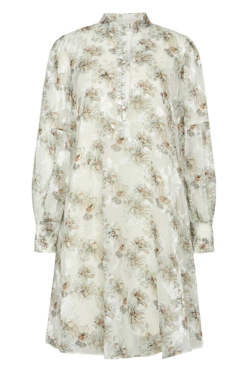 Bruuns Bazaar - Kjole - Alliaria Chalina Dress - Brown Flower Print