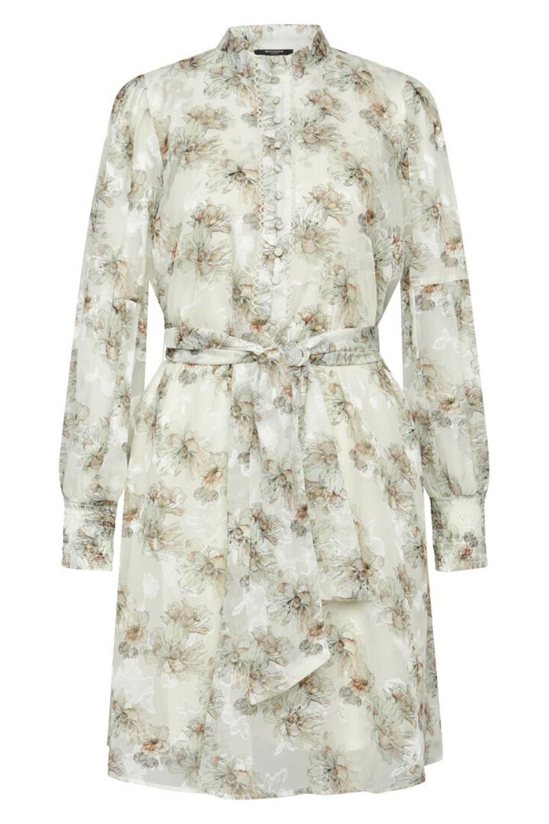 Bruuns Bazaar - Kjole - Alliaria Chalina Dress - Brown Flower Print