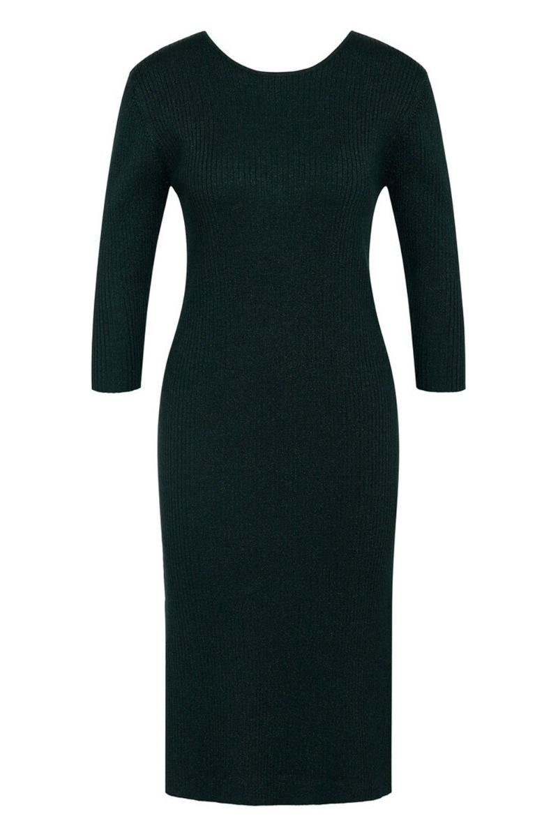 Bruuns Bazaar - Kjole - Anemones Debbi Knit Dress - Bistro Green/Lurex