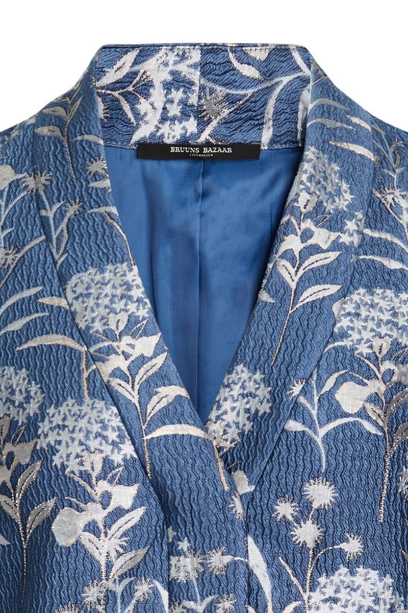 Bruuns Bazaar - Kjole - Eustoma Mahia Dress - Blue Floral