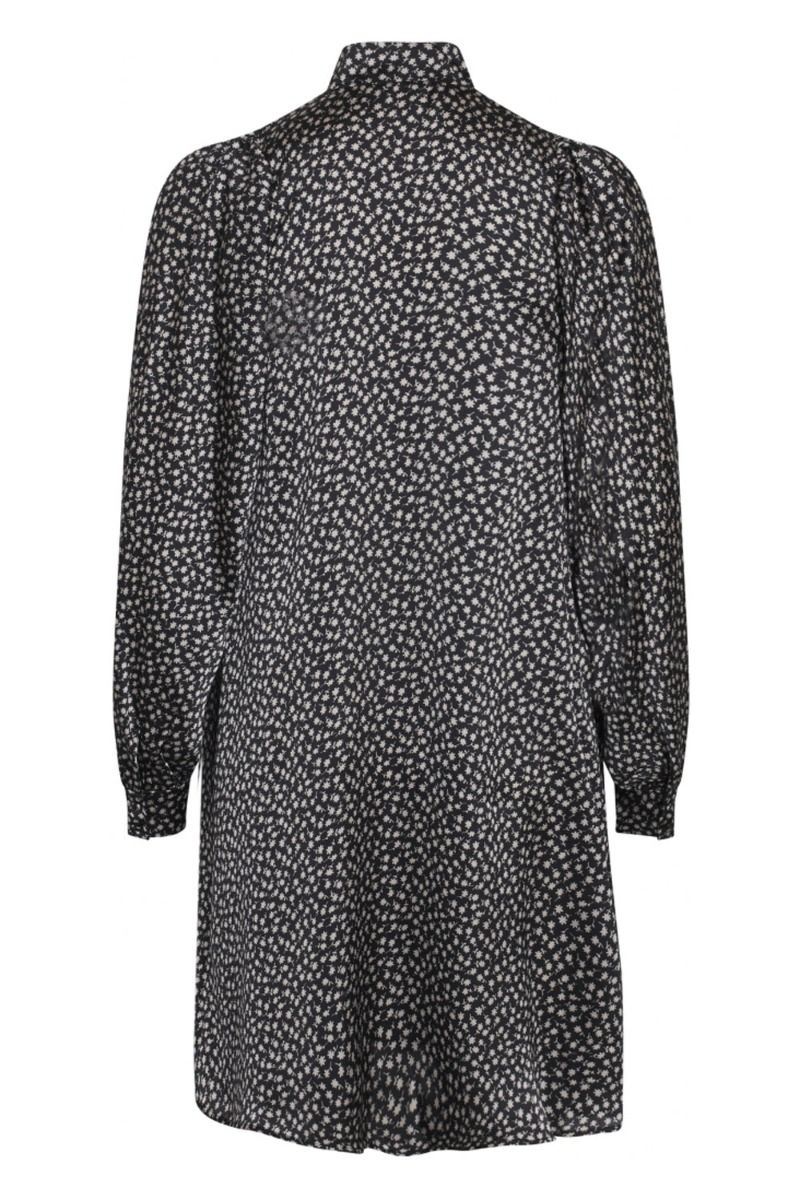 Bruuns Bazaar - Kjole - Floret Philina Dress - Black Flower Artwork