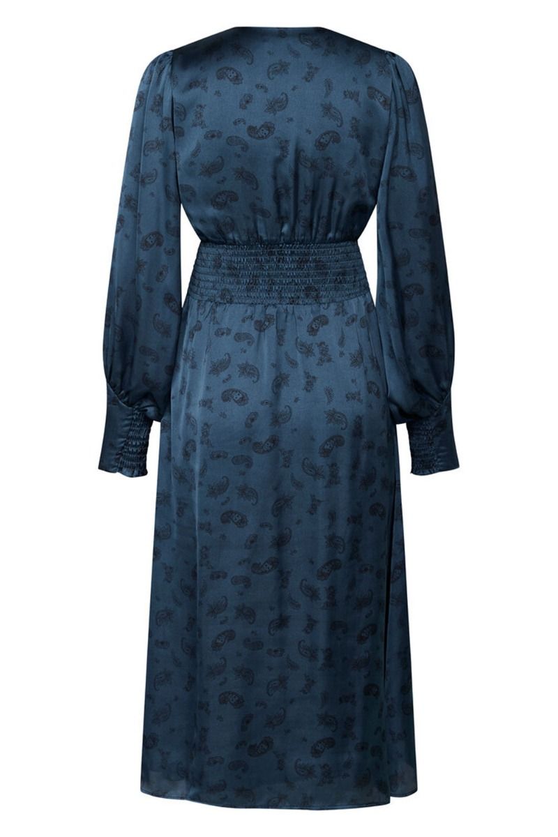 Bruuns Bazaar - Kjole - Florets Lenea Dress - Dark Blue Print