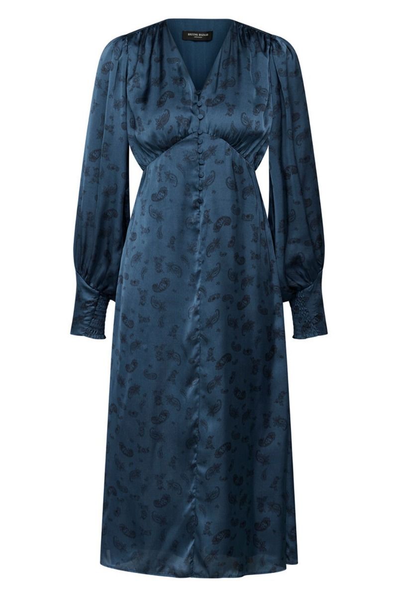 Bruuns Bazaar - Kjole - Florets Lenea Dress - Dark Blue Print