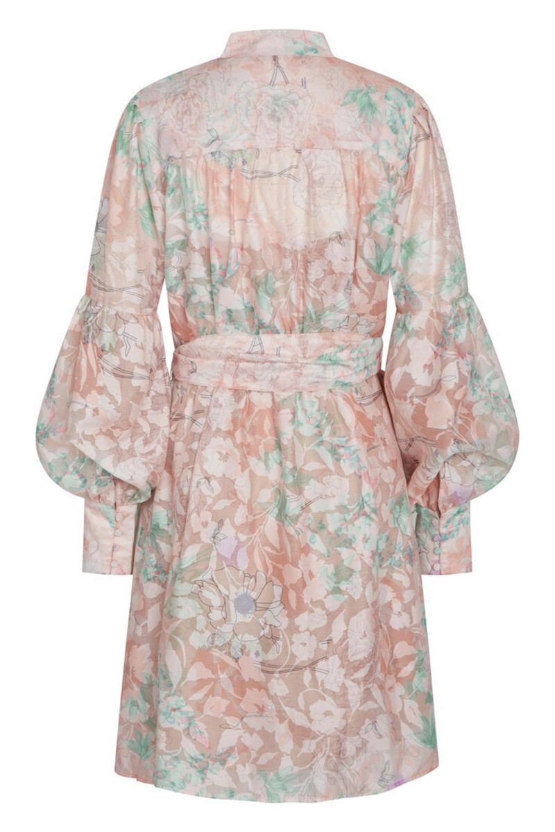 Bruuns Bazaar - Kjole - TriteliaBBQunelle Dress - Peach Flower Print (Levering midt marts)