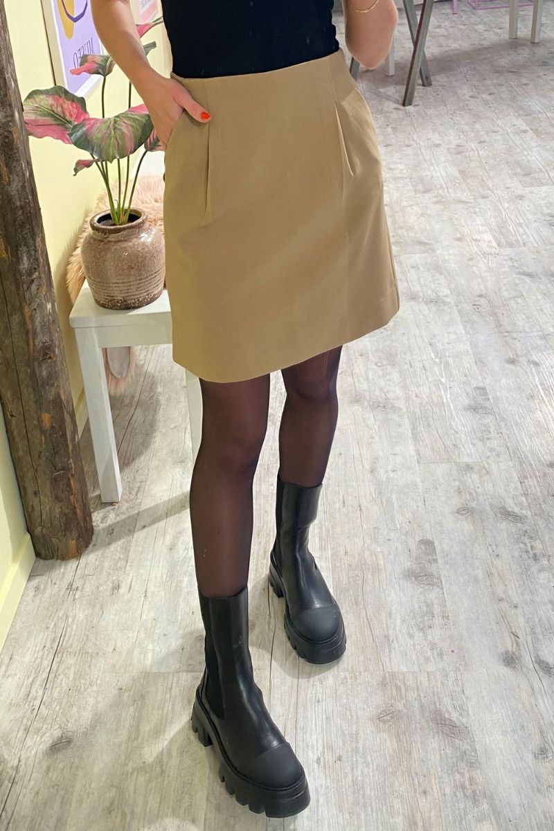 Bruuns Bazaar - Nederdel - CindySus Clementine Skirt - Tiger's Eye