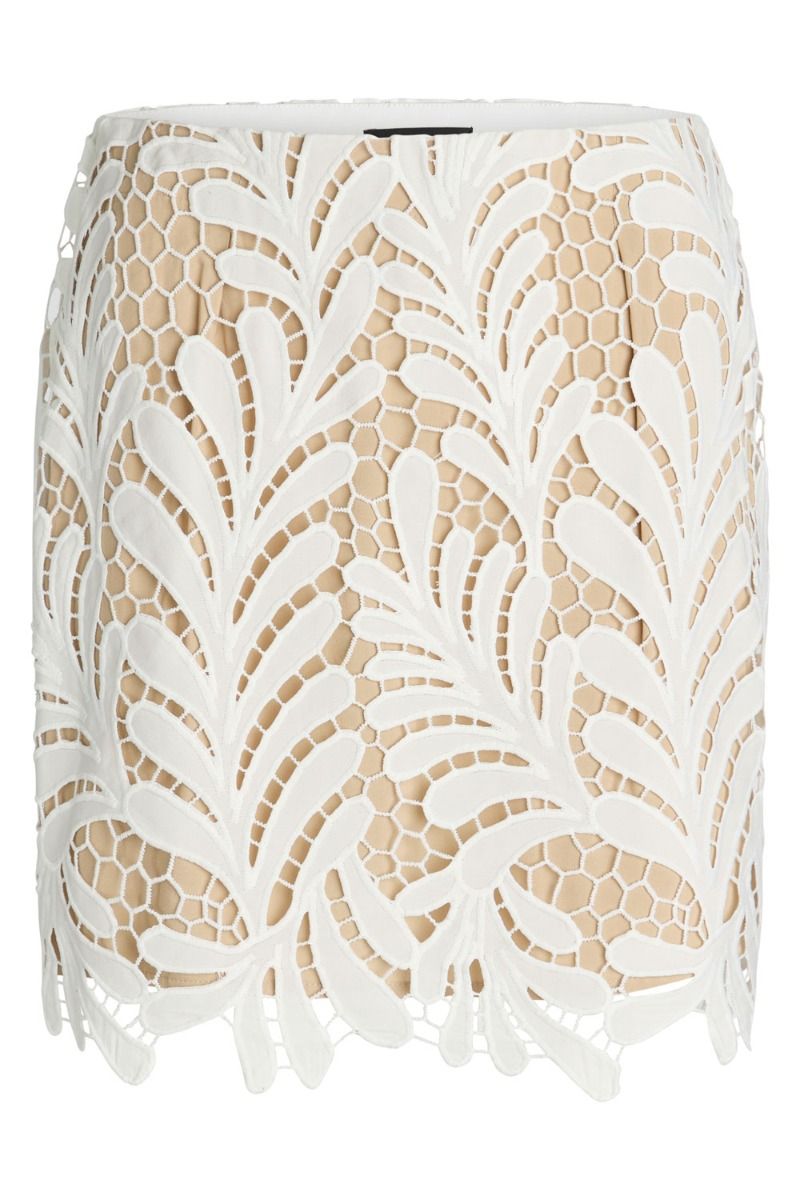 Bruuns Bazaar - Nederdel - Periwinkle Lauma Skirt - Snow White/Sand