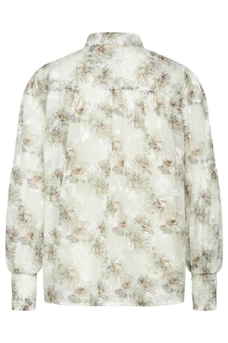 Bruuns Bazaar - Skjorte - Alliaria Lilys Blouse - Brown Flower Print