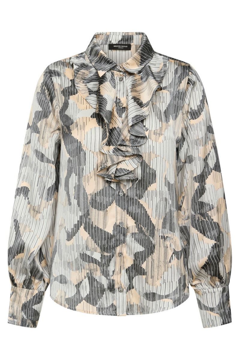 Bruuns Bazaar - Skjorte - Floret Daiva Shirt - Black Print