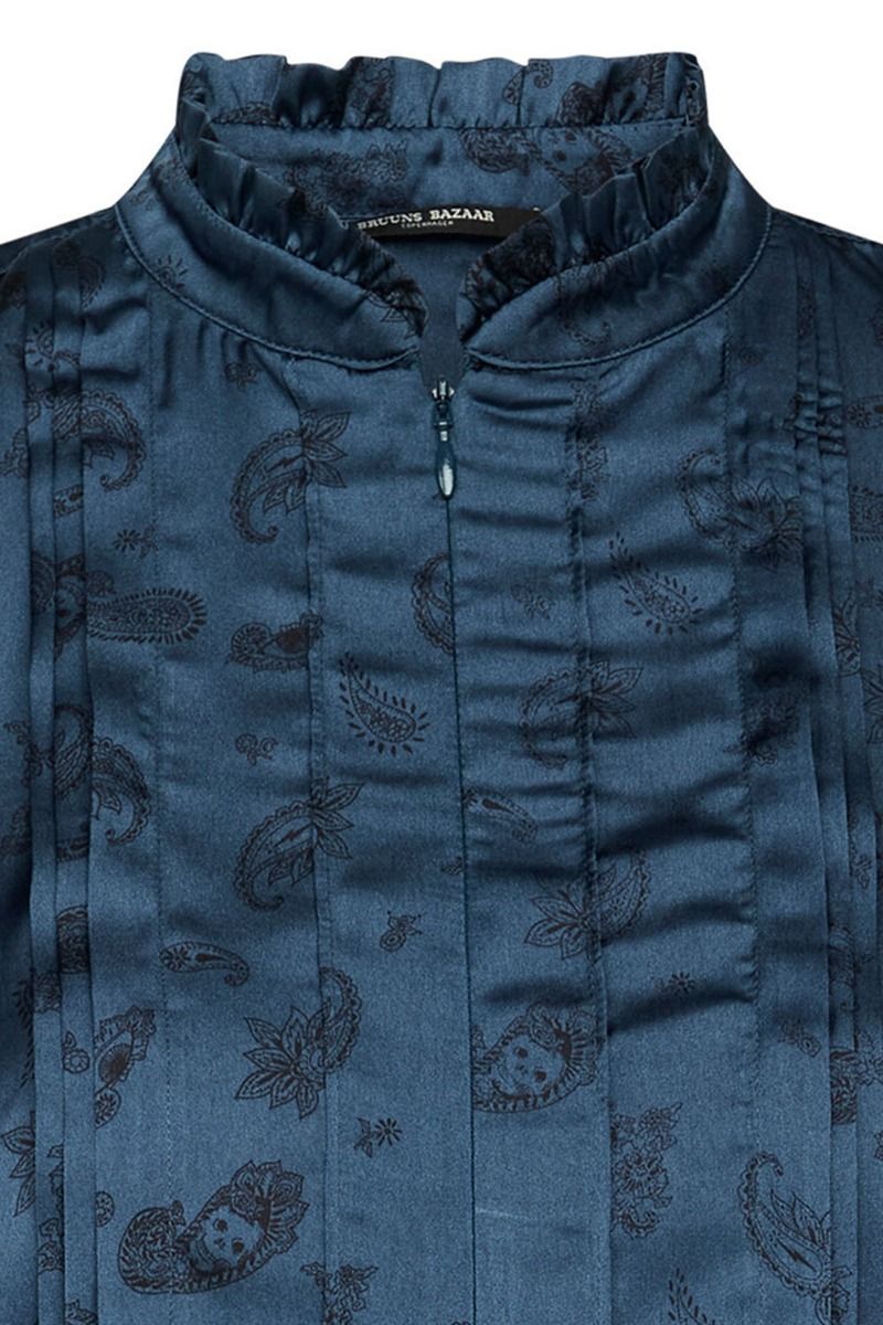Bruuns Bazaar - Skjorte - Florets Fiola Shirt - Dark Blue Print