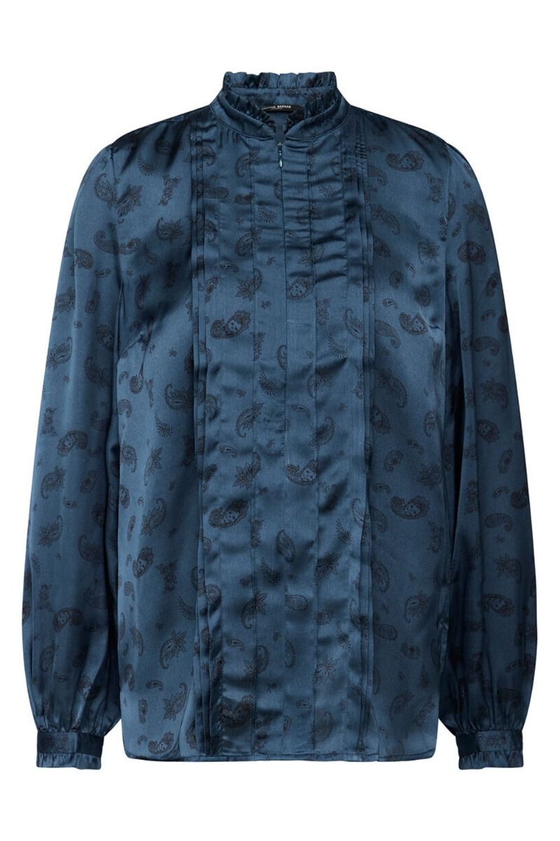 Bruuns Bazaar - Skjorte - Florets Fiola Shirt - Dark Blue Print