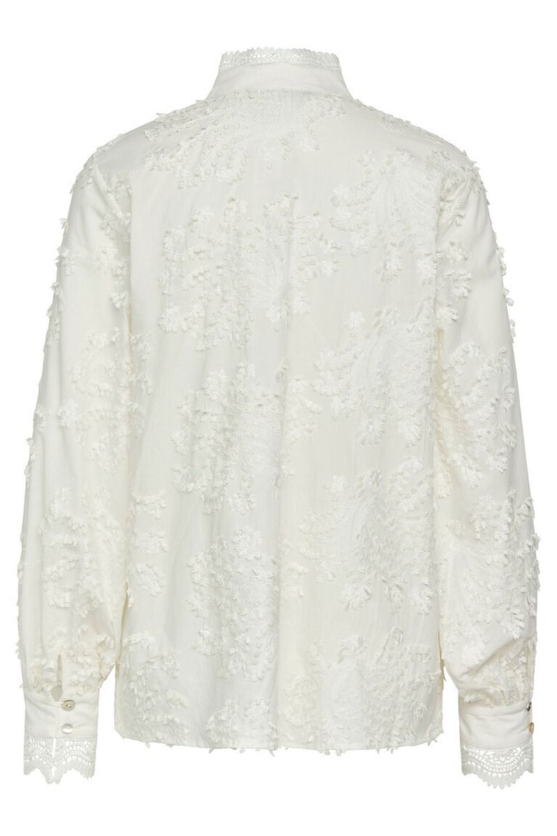 Bruuns Bazaar - Skjorte - Women Lingon Charlotta Shirt - Snow White 