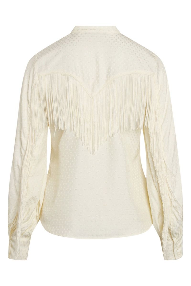 Bruuns Bazaar - Skjorte - Liliane Ambrose Fringes Shirt - Summer Melon