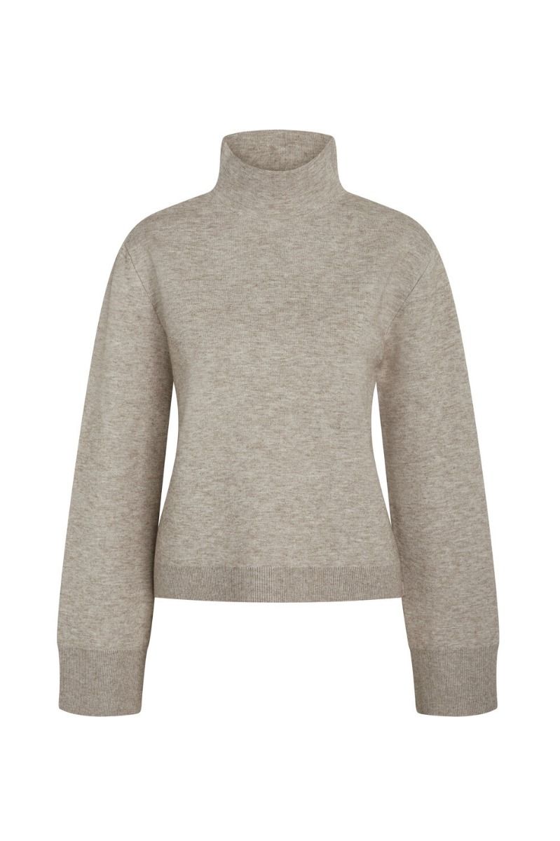 Bruuns Bazaar - strik - SimonaBBAda knit - Beige Melange