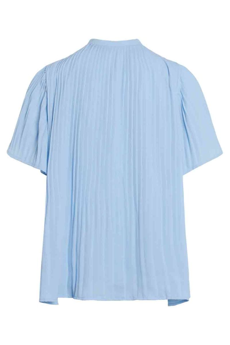 Bruuns Bazaar - T-shirt - Camilla Ellevira Shirt - Sky