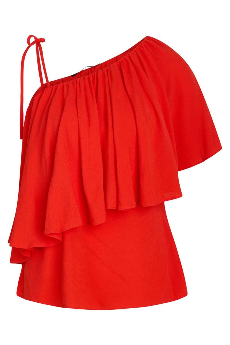 Bruuns Bazaar - Top - Lilli Sana Blouse - Flame