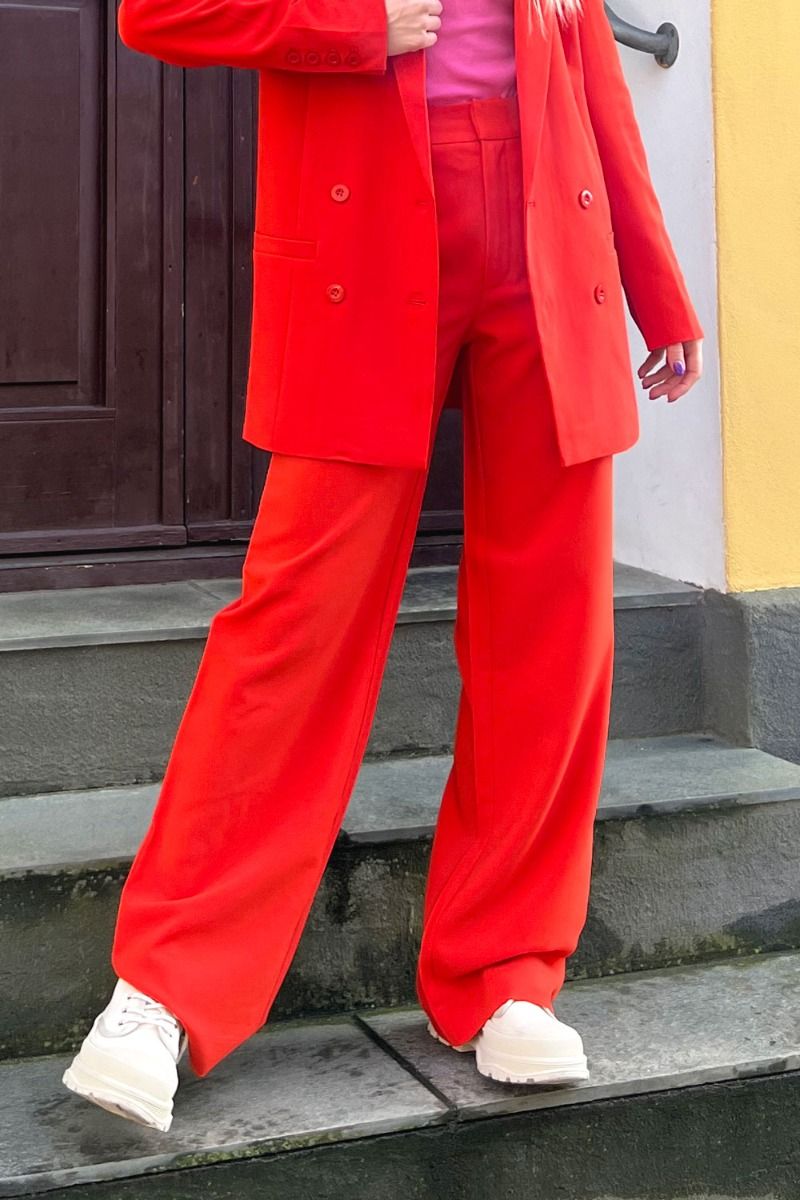 Gestuz - Bukser - Joelle MW Pants - Red Alert