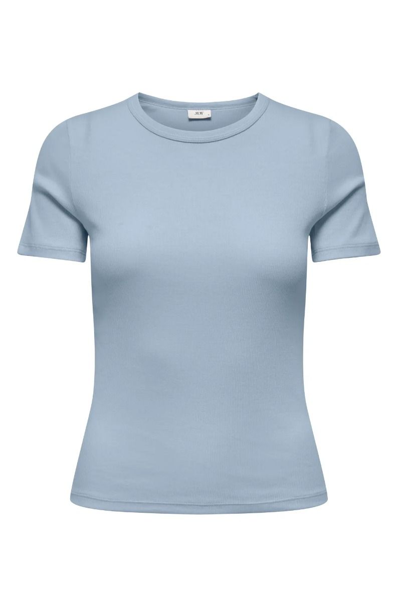 JDY - T-Shirt - Lucky S/S O Neck Top - Cashmere Blue