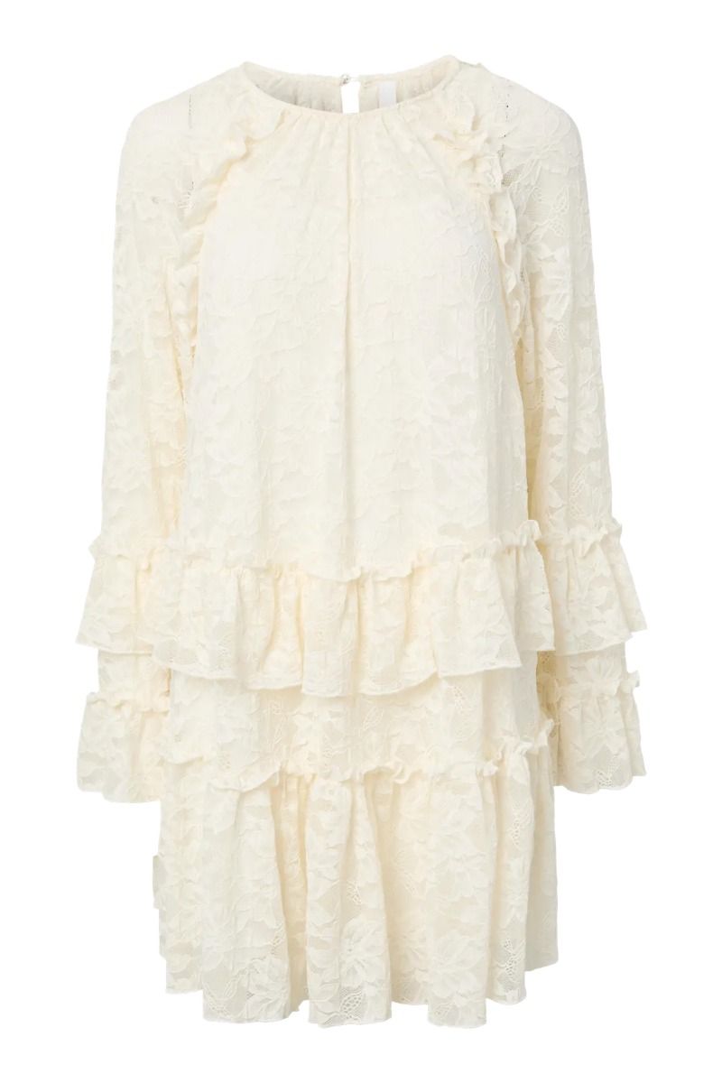 Y.A.S - Kjole - Tukka LS Dress Fest - Pristine (Levering midt april)