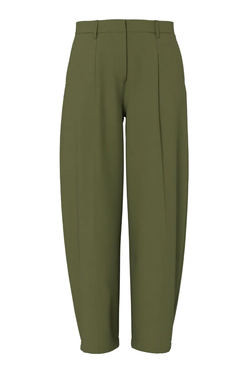 Pieces - Bukser - Bosella MW Barrel Pants - Sphagnum (Levering midt juni)