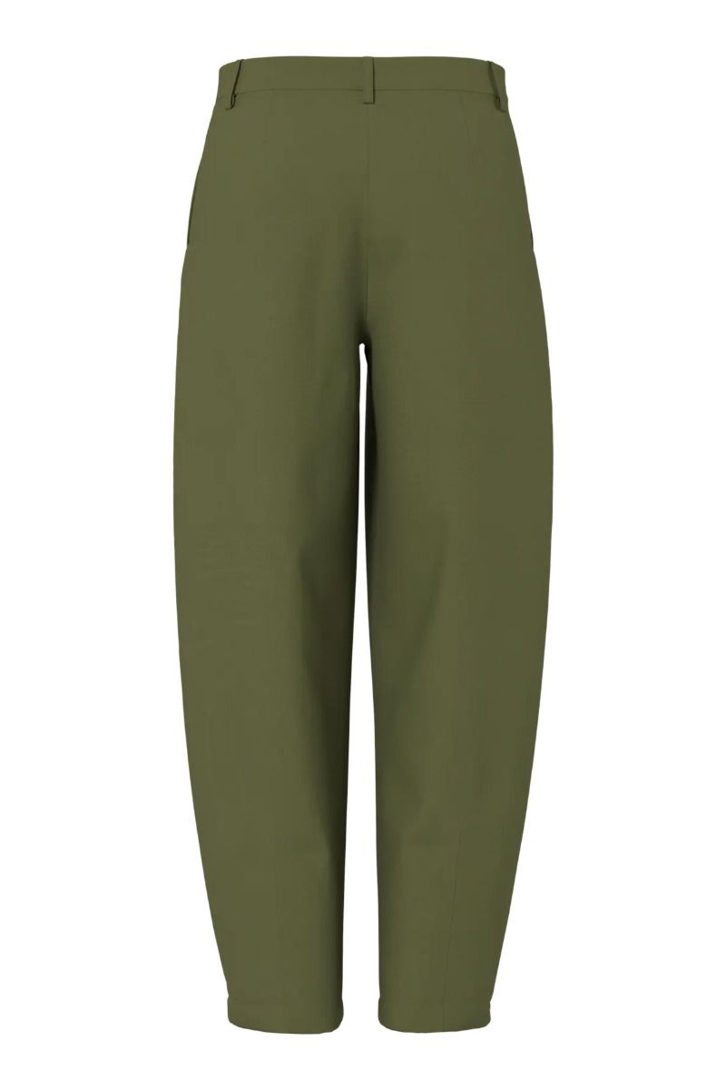 Pieces - Bukser - Bosella MW Barrel Pants - Sphagnum (Levering midt juni)