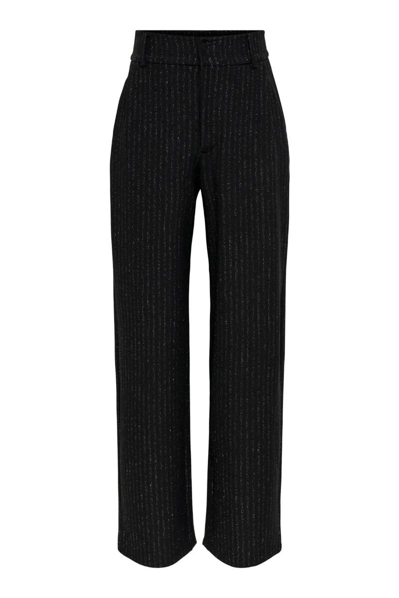 JDY - Bukser - Mary Occasion Pant - Black Silver Pinstripe