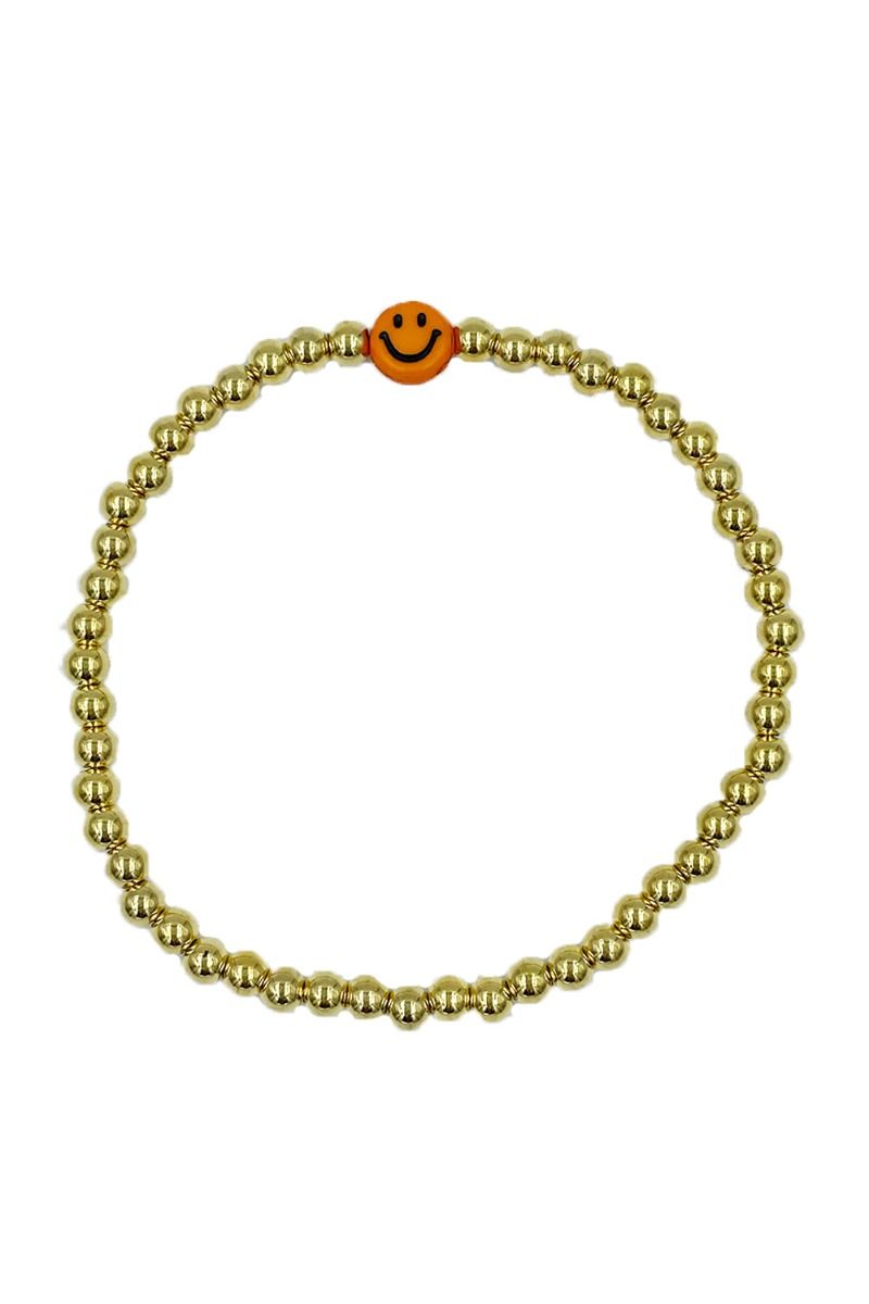 By Stær - Armbånd - Smiley Armbånd - Orange