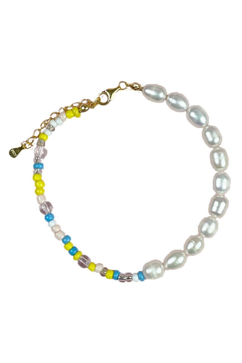 By Stær - Armbånd - Eva - Blå/Gul