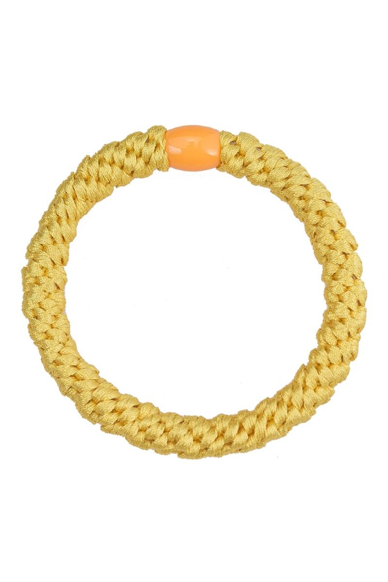 By Stær - Hårelastik - Braided Hairties - Gul