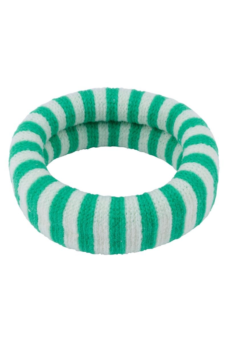 By Stær - Hårelastik - Ea Hårelastik - Stribet Grøn