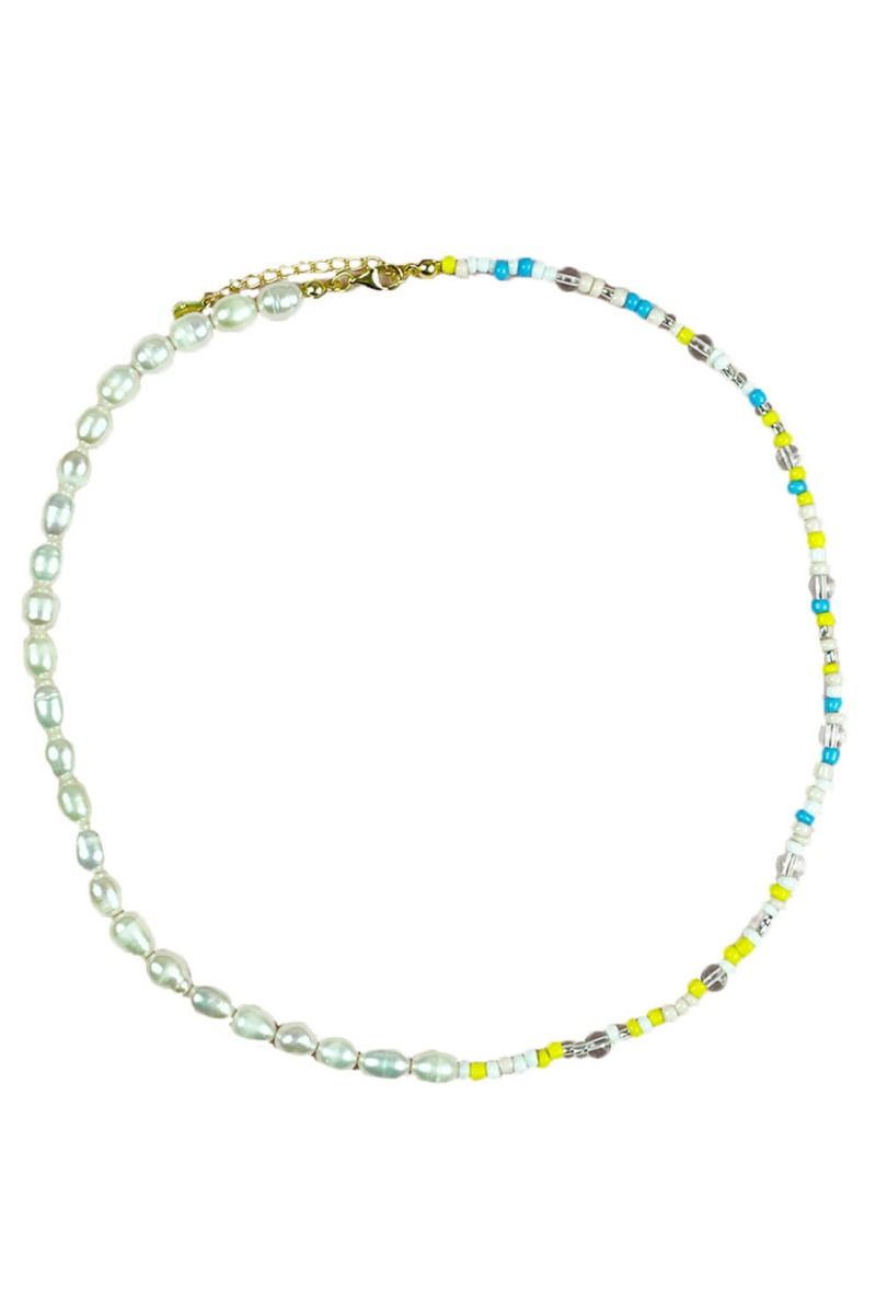 By Stær - Halskæde - Eva - Blå/Gul