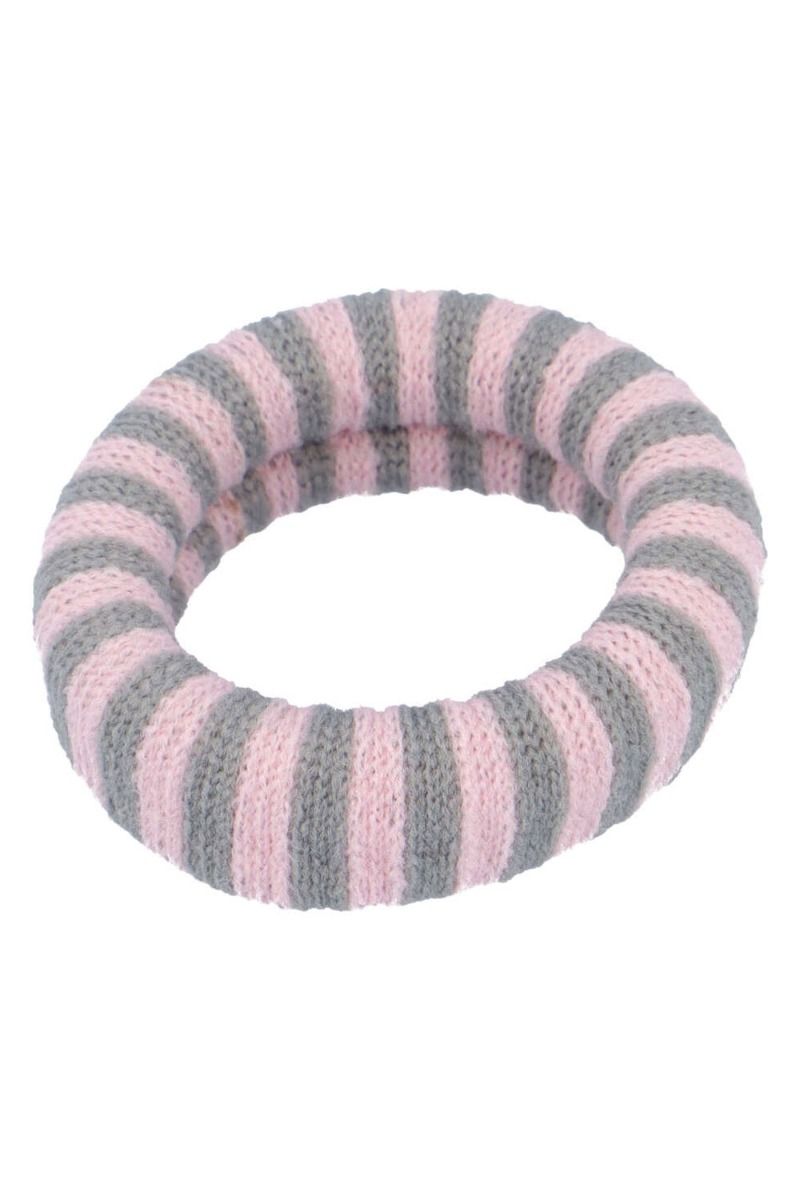 By Stær - Hårelastik - Ea Hårelastik - Stribet Rosa/Grå