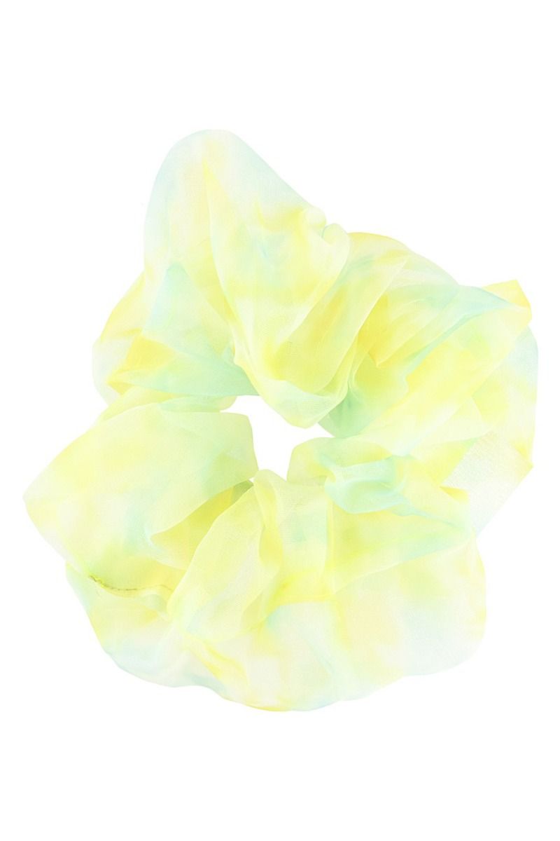 By Stær - Hårelastik - Naja Big Scrunchie - Dip Dye Gul