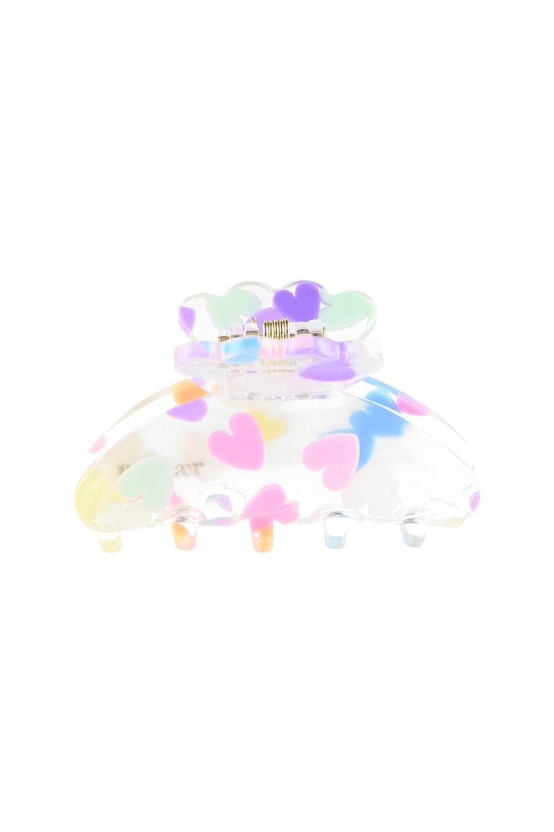By Stær - Hårklemme - Lulu Mini Hårklemme - Transparent Hjerte