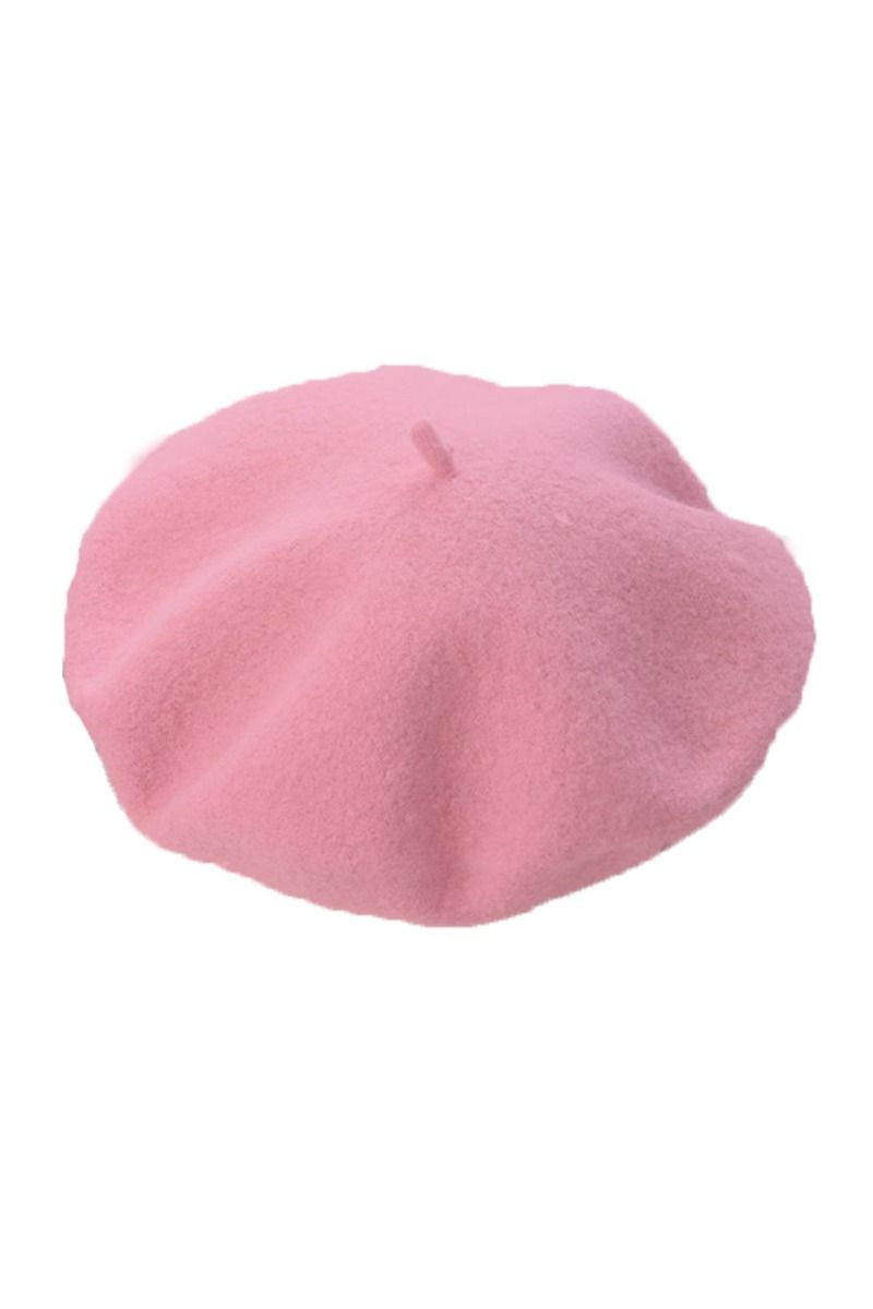 By Stær - Hat - Filina Beret Basic - Rosa