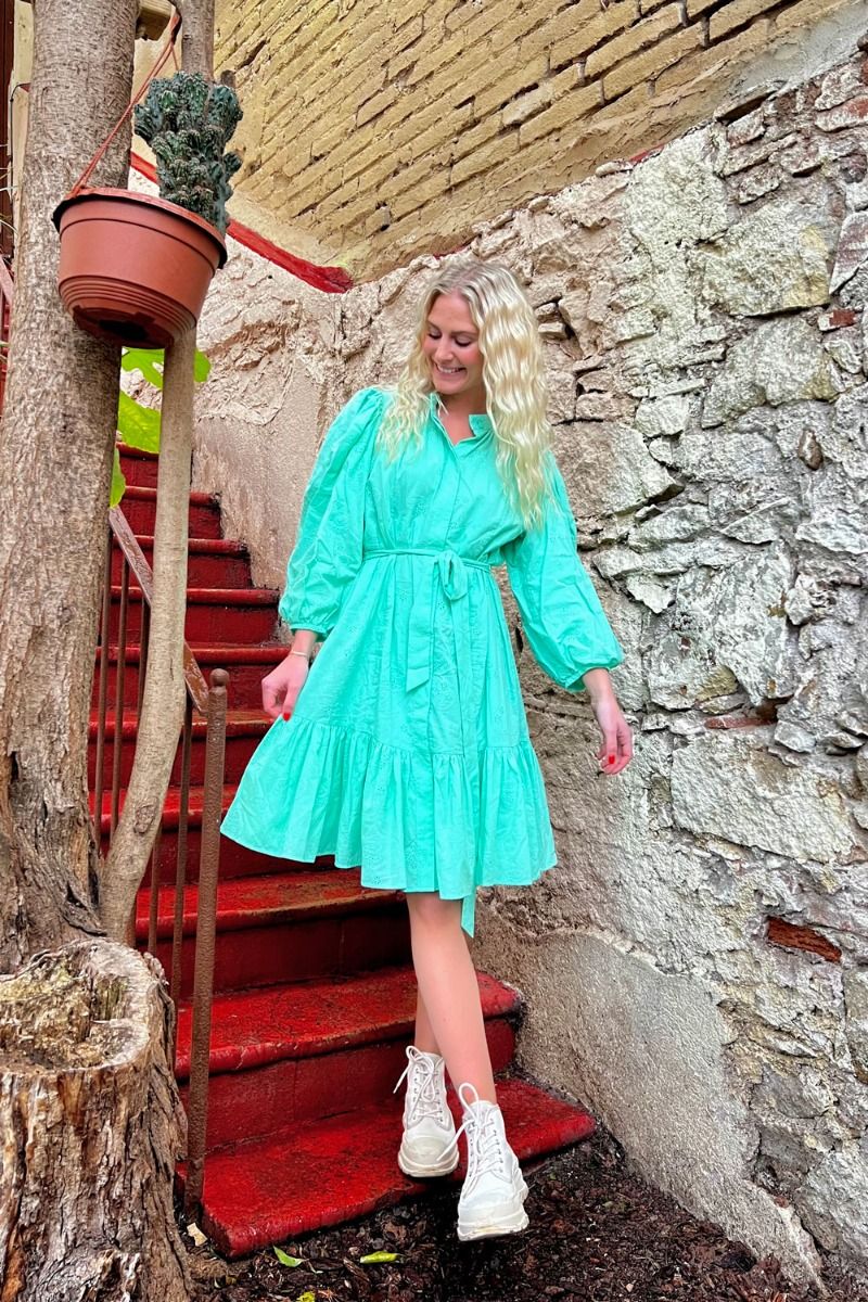 Bruuns Bazaar - Kjole - Thallo Leola Dress - Miami Green