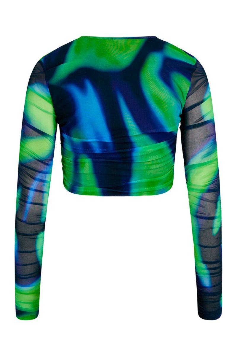 BZR - Bluse - Mela Drawsina Top - Green Flash