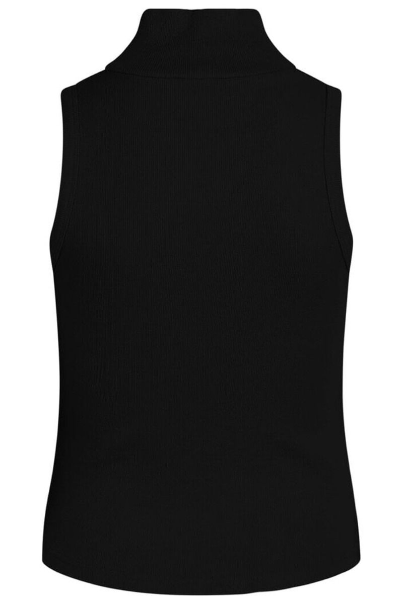 BZR - Top - Fiona Turtle Top - Black